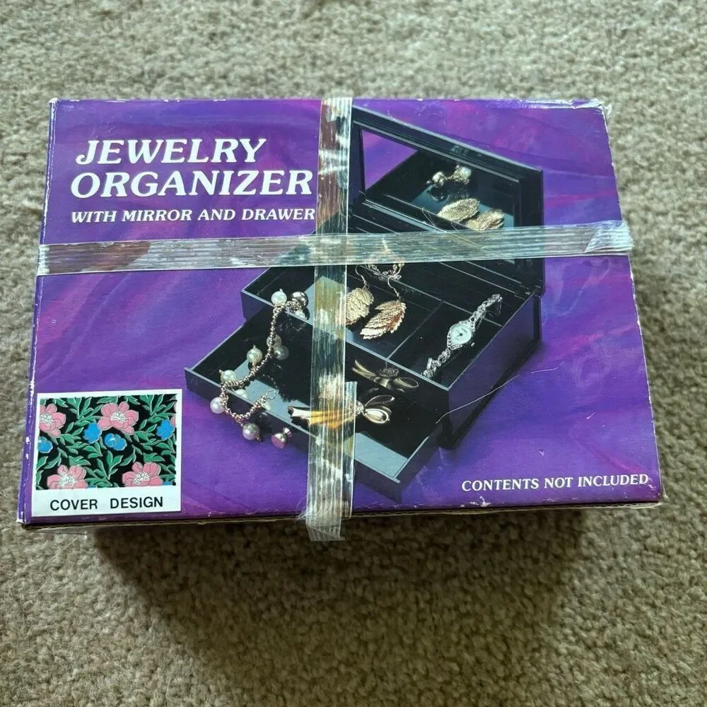 Jewelry Organizer With Mirror And Drawer *New*